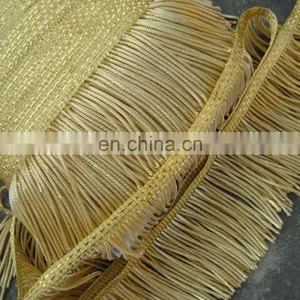 New Look Gold Bullion Thread Fringe 7 cm Size thumbnail-1