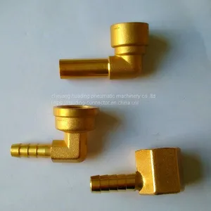 Brass Female Hose Barbed Elbow , BSP ,BSPT,NPT,G,ZG Hose Nipple thumbnail-1
