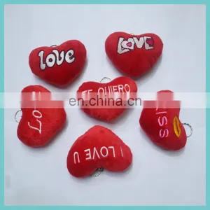 Plush Heart Shape Emoji Keychains Valentine Love Plush Keychains thumbnail-3