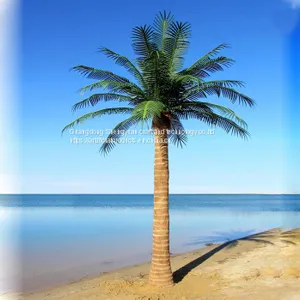 Preserved Plastic Tree Artifical Coconut Palm Tree for Interior Decoration thumbnail-1