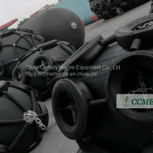 Marine Pneumatic Rubber Fender With Chains and Tyres thumbnail-2