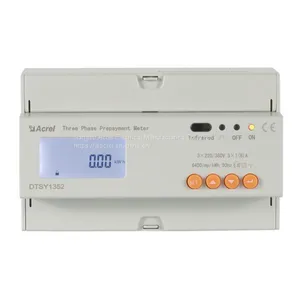 Acrel 300286.SZ Recharge Onlinr LCD RS485 Modbus Rtu Prepayment Multi Tariff Kwh Meter ADL100-EYNK/F thumbnail-3