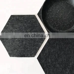 Custom Design Red Color Cup Heated Drink Coaster Holder Table for Drinks Felt Coasters Kung fu Tea Ceremony Accessories thumbnail-1