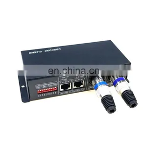 3 Channels DC12V-24V DMX 512 Decoder LED Controller For RGB Strip Lights thumbnail-1