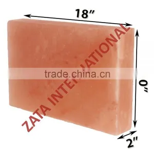 Himalayan Natural Crystal Rock Salt Tiles Plates Slabs Size 18" x 10" x 2" for BBQ Barbecue Cooking Searing Serving Grilling thumbnail-1