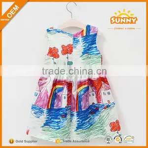 China Supplier Princess Dresses for Kids Cotton Princess Dress Girls thumbnail-2
