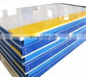 PE Material Synthetic Ice Rinks Hockey Boards Ice Rink Barrier / Indoor Soccer Walls for Sale thumbnail-2