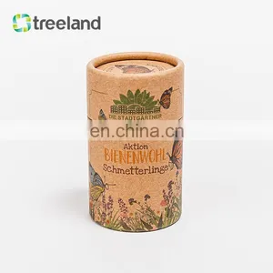 Recycled Eco Friendly Paper Jar With Wax Oil Proof Paper Tube Packaging thumbnail-2