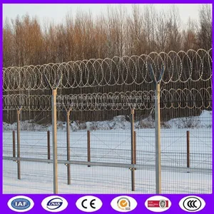 Coil Razor Barbed Wire Mesh Fencing Razor Barbed Tape Wire For Wall Top And Border thumbnail-2