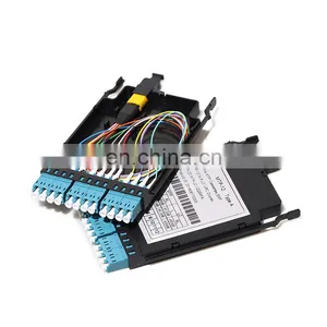 OM3 12 Fiber Optic MTP/MPO LC Cassette Module thumbnail-1