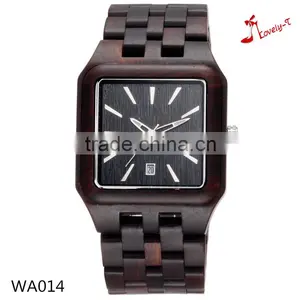 Sandal Wood Men Work Luxury Watch With Calendar thumbnail-1