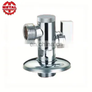 Best 90 Degree Chrome Plated 1/2*3/8 3 Way Brass Angle Valve For Kitchen thumbnail-5