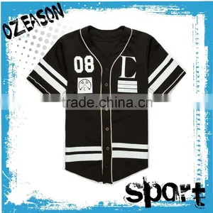 Good Price Blank Dri Fit Baseball Tee Shirts Jersey Pattern With Custom Design Wholesale thumbnail-1