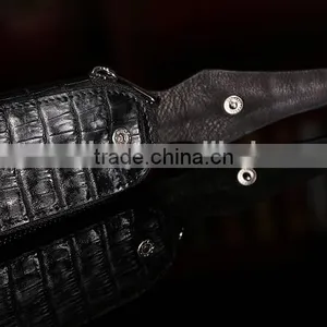 Genuine Crocodile Leather Key Bag Car Key Holder High Grade Gift Key Case for Men and Ladies thumbnail-2
