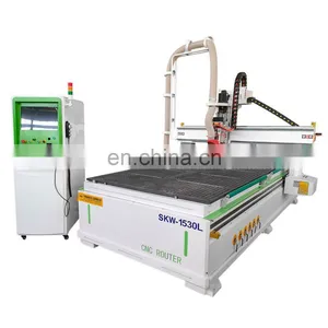 Senke CNC Router MDF Wood Cutting Engraving Machine With ATC in Liner thumbnail-3