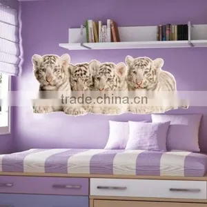 Tiger Young Tigers Wall Stickers Vinyl Big Wild Cats Decal Mural Art Sticker thumbnail-1