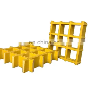 Fiberglass Plastic Composite Molded 50mm*50mm Platform Heavy-duty Anti-corrosion FRP Grating thumbnail-3