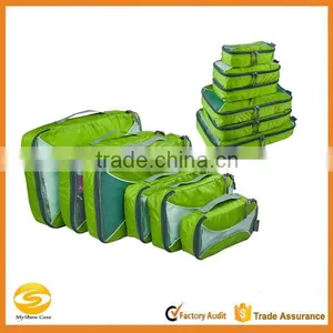 High Quality Unisex 5 Piece Packing Cubes for Travel,cheap Wholesale Green Polyester Travel Packing Cubes thumbnail-1