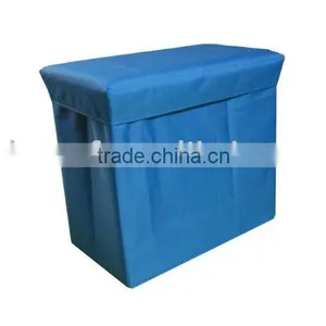 Foldable Polyester Ottoman Storage Box thumbnail-1