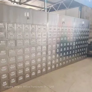 Professional Stainless Steel Chinese Medicine Cabinet – 120-Herb Storage System for Singapore Hospitals thumbnail-3