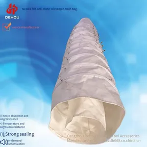 High-strength, Wear-resistant, Energy-saving and Environment-friendly Telescopic Cloth Bag for Cement Bulk Loader thumbnail-4