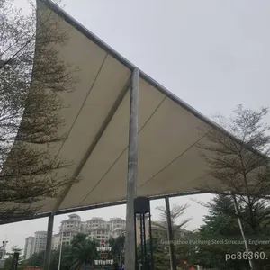 Exported Grid Structure and Membrane Structure Rain Shelters, Membrane Structure Landscape Shelters for Scenic Spots and Gardens, More Favorable Prices for Membrane Structure Gates in Residential Areas, Toll Booths and Charging Rain Shelters thumbnail-4