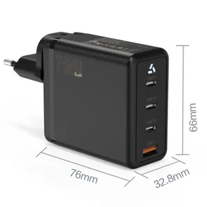 Compact 45W GaN Wall Charger With Foldable Plug for Travel and Office Use thumbnail-2