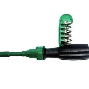 10-in-1 Electrician's Screwdriver With Hidden Bits and Ratchet Mechanism thumbnail-1