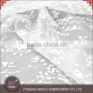 New Design Promotional Lighting and Soft Water Soluble Flower Embroidery Tulle Custom Lace Fabric thumbnail-3