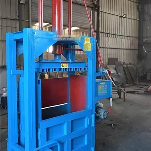 Single-cylinder 160 Hydraulic Film Compressor, Plastic Bag Baler, Channel Steel Vertical Baler thumbnail-1
