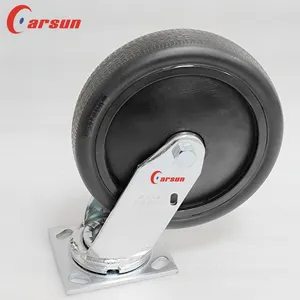Carsun Heavy Duty Caster Wheels 8 Inch Black Nylon Wheels Industrial Swivel Caster thumbnail-3