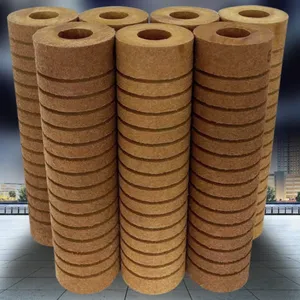 Phenolic Resin Fiber Filter Cartridge 10 Micron, 304 Stainless Steel End Caps, for Chemical Processing Corrosion Resistance thumbnail-1