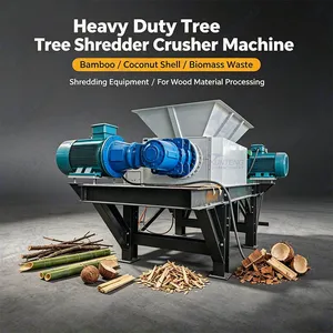 Heavy Duty Tree Shredder Crusher Machine Bamboo Coconut Shell Crushing Machine Biomass Waste Shredding Equipment EPC thumbnail-1