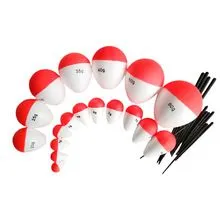 Red White EVA Big Belly Slip Float High Load Long Cast Fishing Bobber thumbnail-1