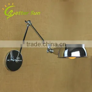 Adjustable Machine Arm Chrome Finished Corridor Wall Light for Home thumbnail-1
