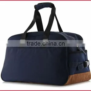 Fashion Cotton Fabric Travel Duffle Bag Nubuck Leather MOQ 500 Pieces From Bag Factory China thumbnail-4