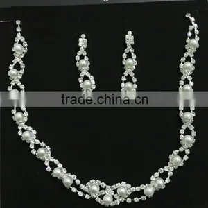 2016 Newest Design Elegant Wedding Dress Silver Bridal Jewelry Set thumbnail-4