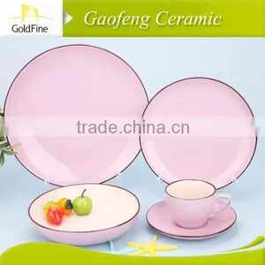 11" Purple Porcelain Elegant Dinner Plate Set thumbnail-2