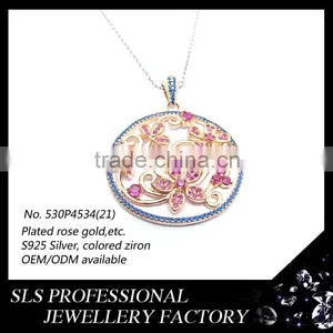 2016 Jewelry Products New in China Wholesale Colored Rhinestone Pendant for Women thumbnail-2