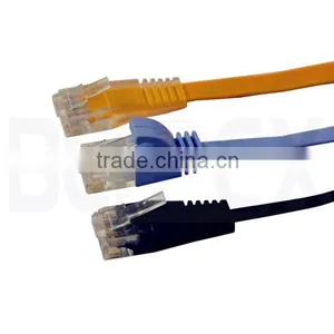 Stranded Jumper Wire Ultra Slim Flat Lan Cable UTP Cat6 Patch Cable thumbnail-2