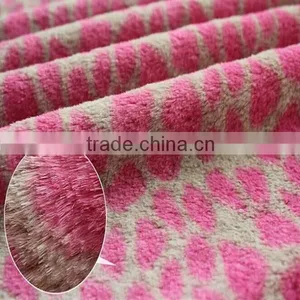 100% Polyester Printed Fake Plush Fabric Textile thumbnail-3