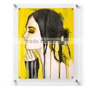 Custom Wall Mount 21x27" Acrylic Poster Display Frame With Screws thumbnail-1