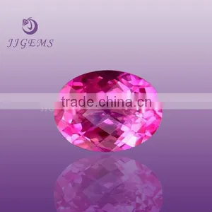 Wholesale 4*6mm Oval 2# Pink Corundum Stone thumbnail-1