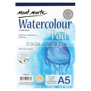 Mont Marte Watercolour Pad German Paper A5 180gsm 15 Sheet thumbnail-1