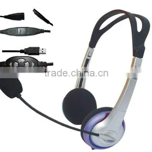 Stylish Computer USB Headphones With Microphone thumbnail-1