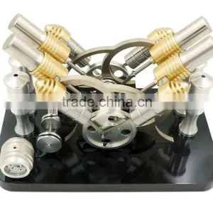 Hot Air Stirling Engine Model V4 Industrial CNC Machining Parts thumbnail-1
