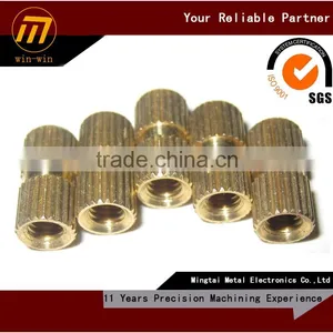 Custom Precision CNC Machining Copper Sleeve Nut thumbnail-1