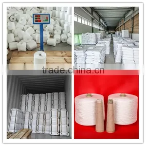 100 % Polyester Spun Yarn 30/1 Undyed thumbnail-5