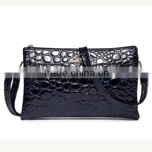 Fashionable Ladies Crocodile Skin pu Evening Bagwith Two Straps thumbnail-2