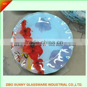 Tempered Glass Seving Plate ,round or Square. thumbnail-1